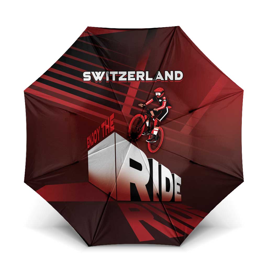 Switzerland Cycling Umbrella Sporty Style - Wonder Print Shop
