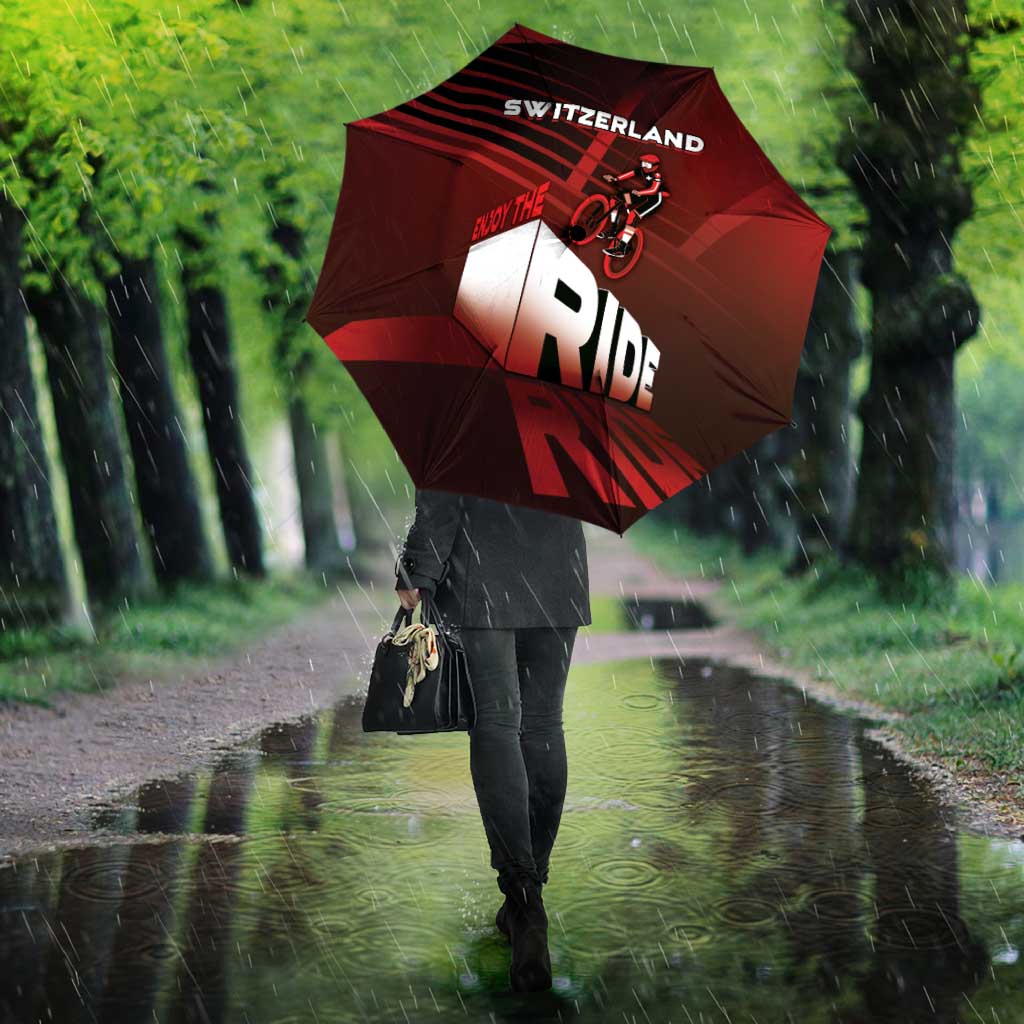 Switzerland Cycling Umbrella Sporty Style - Wonder Print Shop
