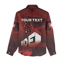 Personalized Switzerland Cycling Women Casual Shirt Sporty Style - Wonder Print Shop