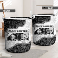 Black Cowboy Laundry Basket African American Black History Unique Style