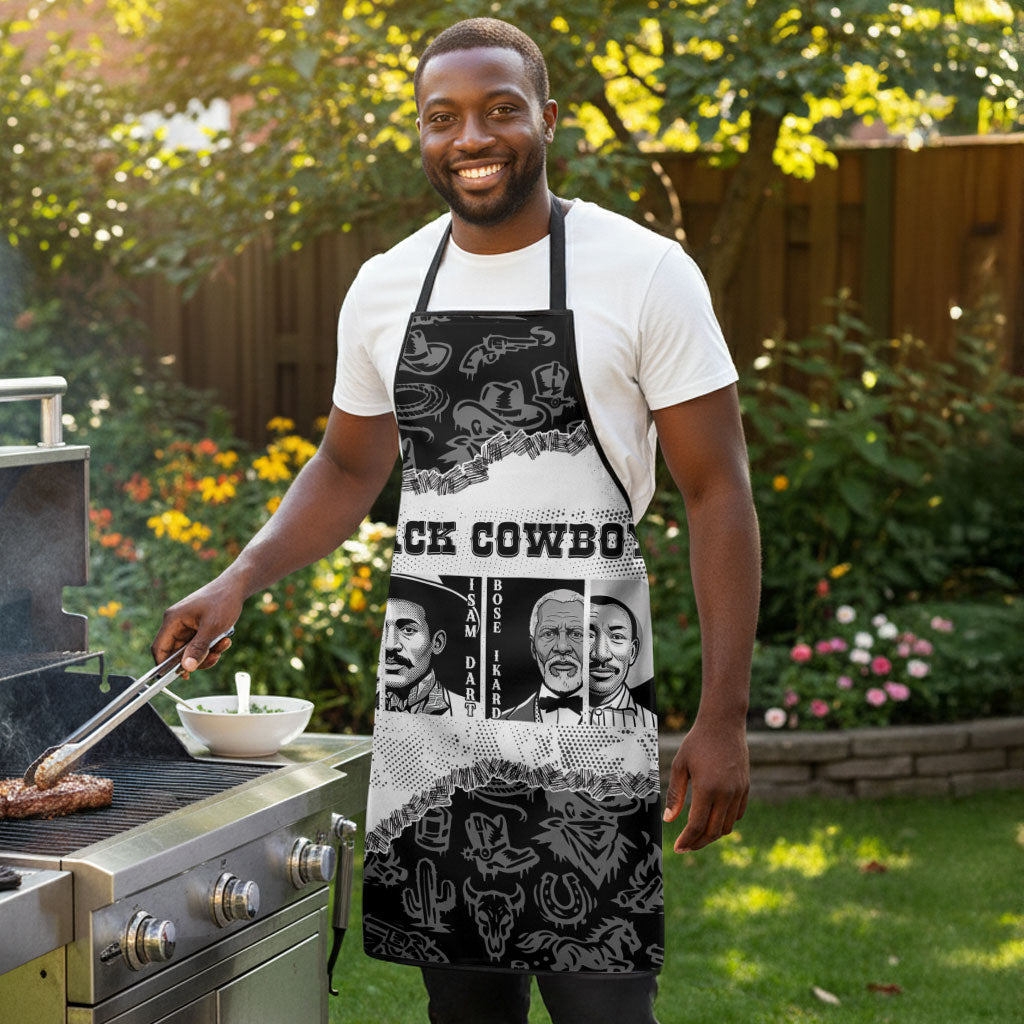 Black Cowboy Apron African American Black History Unique Style