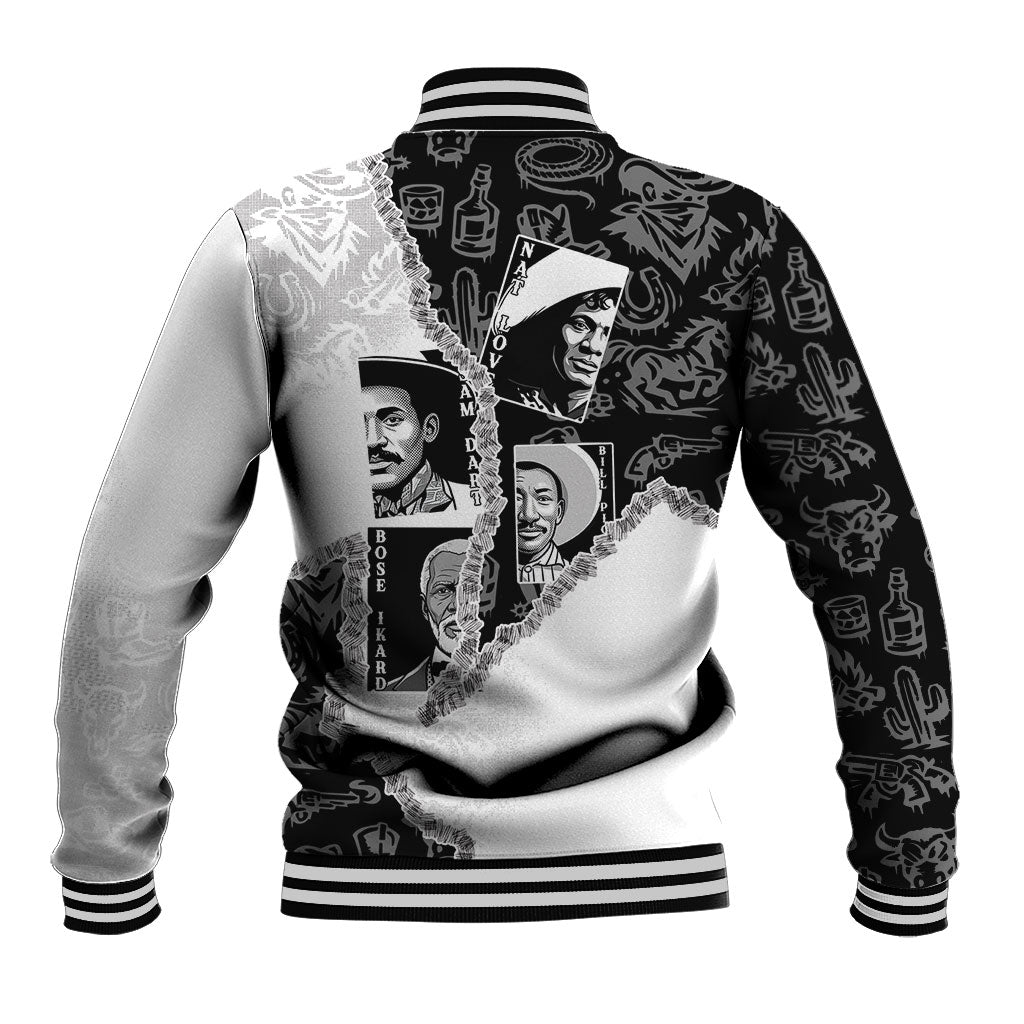 Black Cowboy Baseball Jacket African American Black History Unique Style