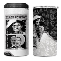 Black Cowboy 4 in 1 Can Cooler Tumbler African American Black History Unique Style