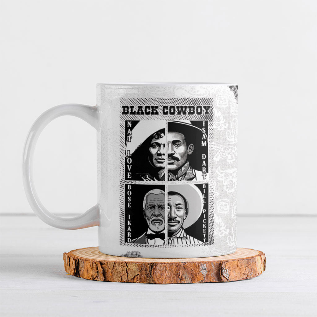 Black Cowboy Ceramic Mug African American Black History Unique Style