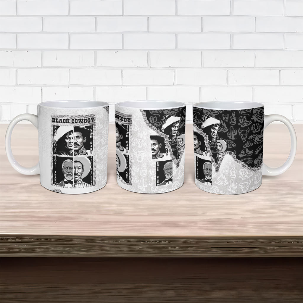 Black Cowboy Ceramic Mug African American Black History Unique Style