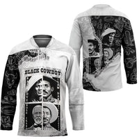 Black Cowboy Hockey Jersey African American Black History Unique Style