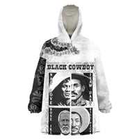 Black Cowboy Kid Wearable Blanket Hoodie African American Black History Unique Style