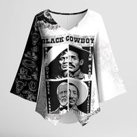 Black Cowboy Kimono Sleeve Blouse African American Black History Unique Style