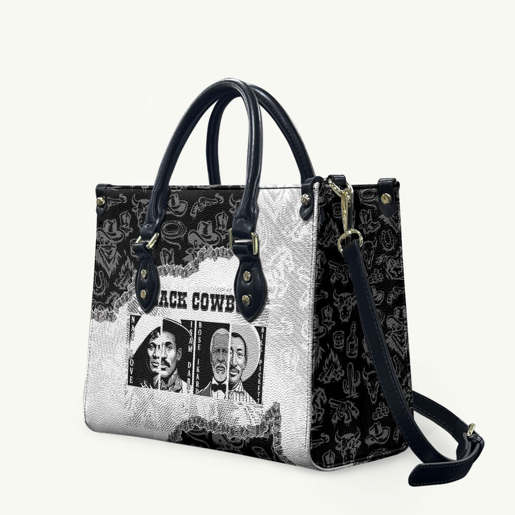 Black Cowboy Leather Bag African American Black History Unique Style