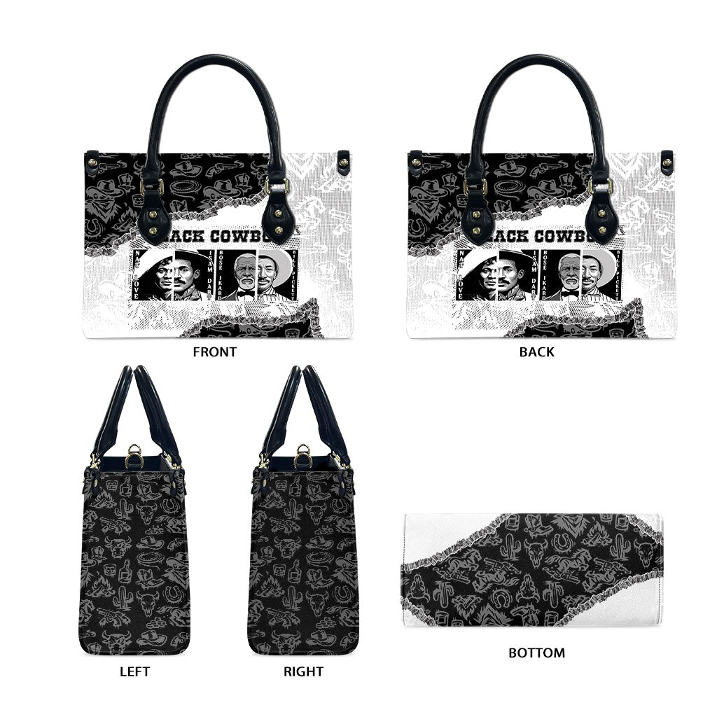 Black Cowboy Leather Bag African American Black History Unique Style