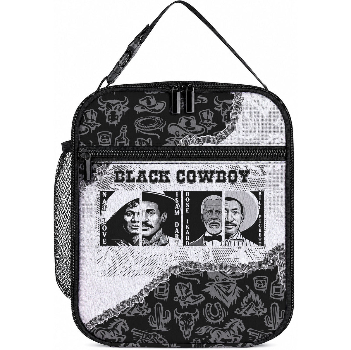 Black Cowboy Lunch Bag African American Black History Unique Style