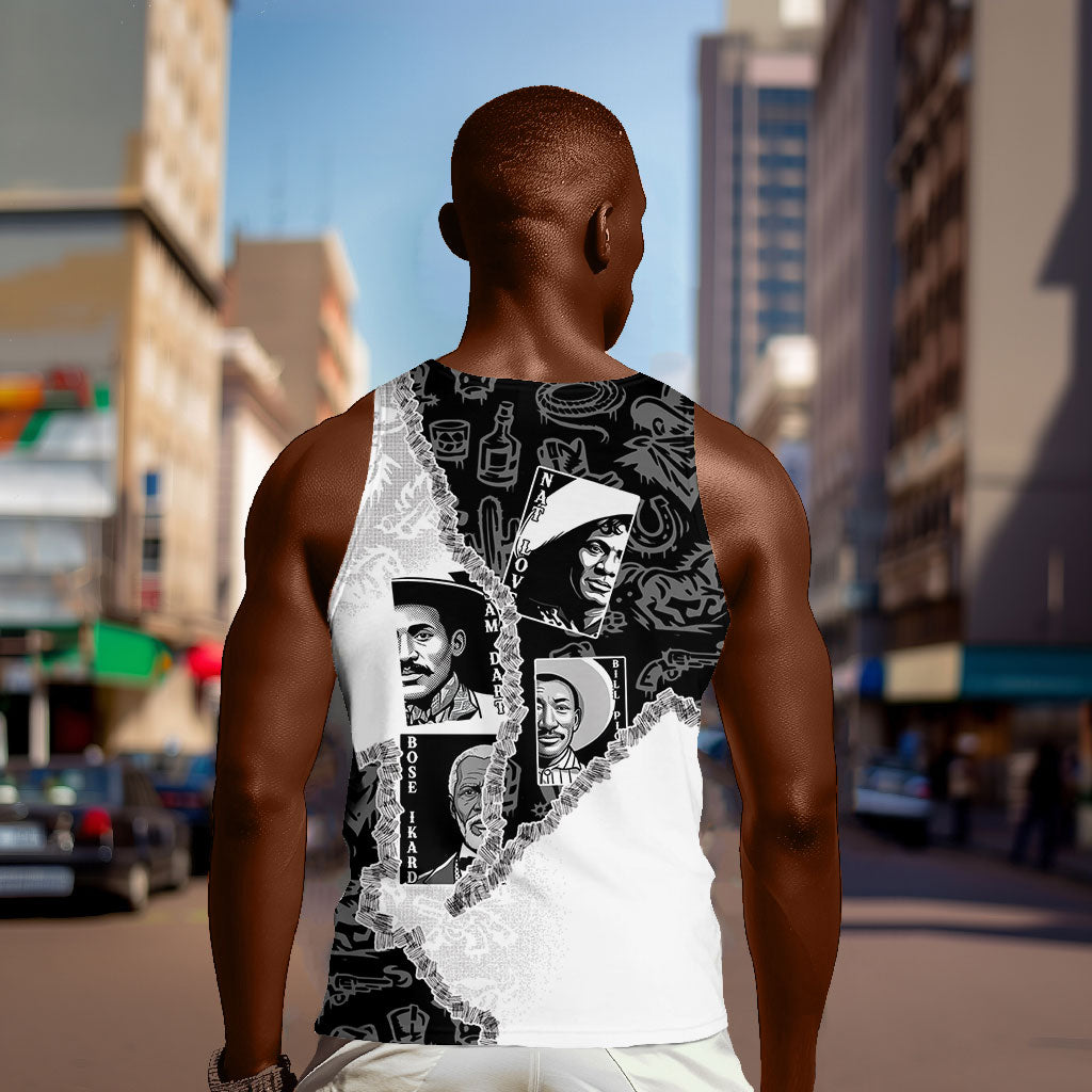 Black Cowboy Men Tank Top African American Black History Unique Style