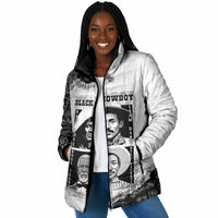 Black Cowboy Padded Jacket African American Black History Unique Style