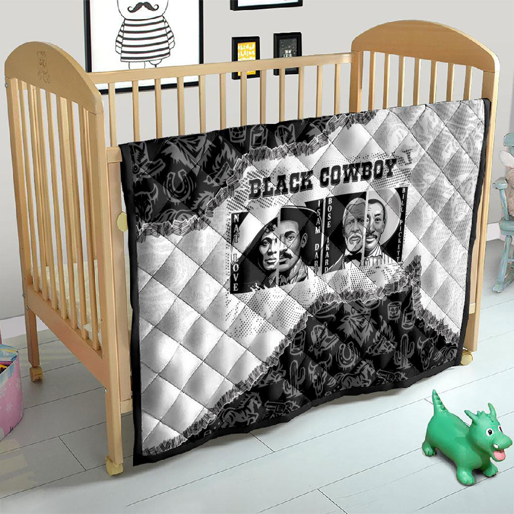 Black Cowboy Quilt African American Black History Unique Style