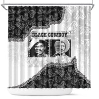 Black Cowboy Shower Curtain African American Black History Unique Style