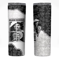 Black Cowboy Skinny Tumbler African American Black History Unique Style