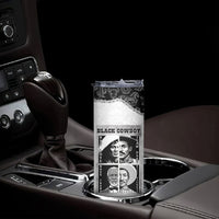 Black Cowboy Skinny Tumbler African American Black History Unique Style