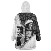 Black Cowboy Wearable Blanket Hoodie African American Black History Unique Style