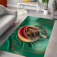 Bangladesh Area Rug Royal Bengal Tiger Spiral Pattern