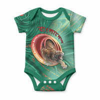 Personalized Bangladesh Baby Onesie Royal Bengal Tiger Spiral Pattern