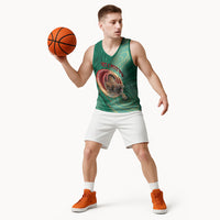 Personalized Bangladesh Basketball Jersey Royal Bengal Tiger Spiral Pattern