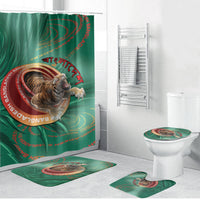 Bangladesh Bathroom Set Royal Bengal Tiger Spiral Pattern