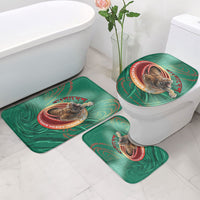 Bangladesh Bathroom Set Royal Bengal Tiger Spiral Pattern