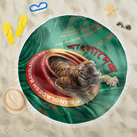 Bangladesh Beach Blanket Royal Bengal Tiger Spiral Pattern