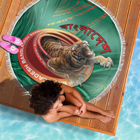 Bangladesh Beach Blanket Royal Bengal Tiger Spiral Pattern