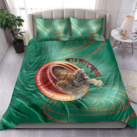 Bangladesh Bedding Set Royal Bengal Tiger Spiral Pattern