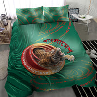 Bangladesh Bedding Set Royal Bengal Tiger Spiral Pattern