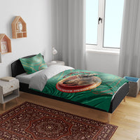 Bangladesh Bedding Set Royal Bengal Tiger Spiral Pattern