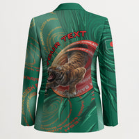 Personalized Bangladesh Blazer Royal Bengal Tiger Spiral Pattern