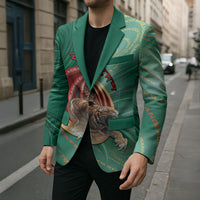 Personalized Bangladesh Blazer Royal Bengal Tiger Spiral Pattern