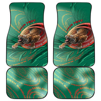 Personalized Bangladesh Car Mats Royal Bengal Tiger Spiral Pattern