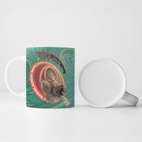 Personalized Bangladesh Ceramic Mug Royal Bengal Tiger Spiral Pattern