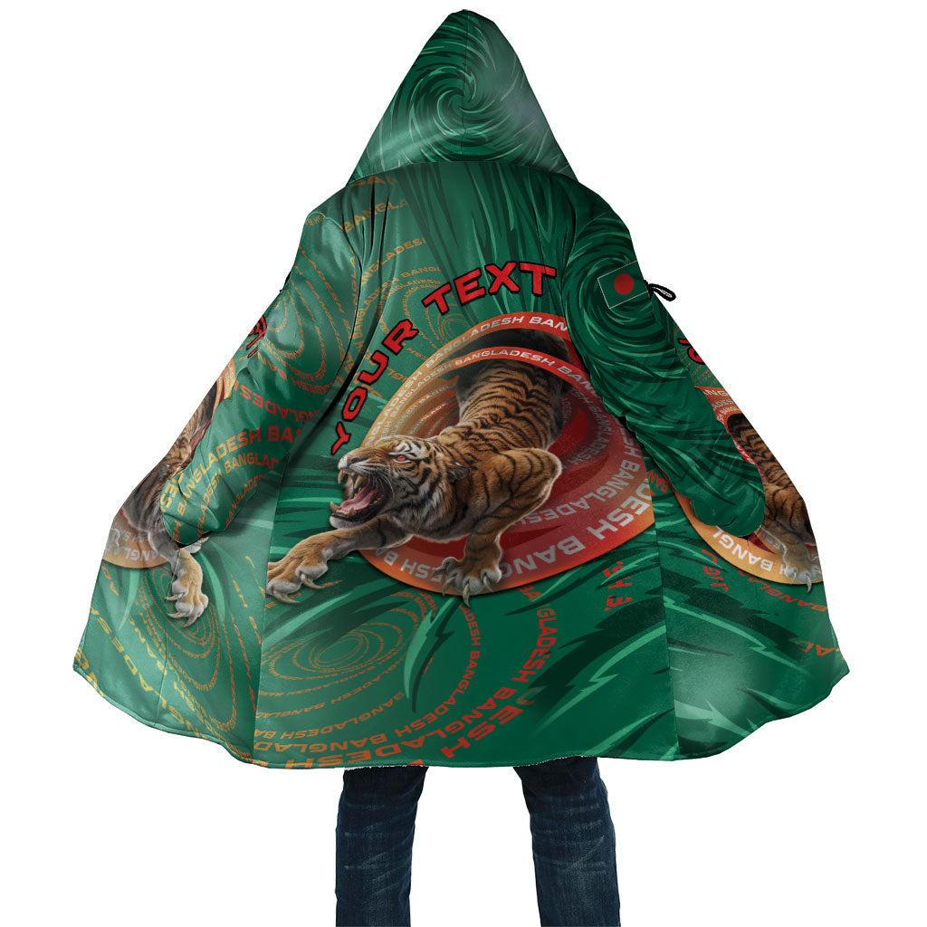 Personalized Bangladesh Cloak Royal Bengal Tiger Spiral Pattern