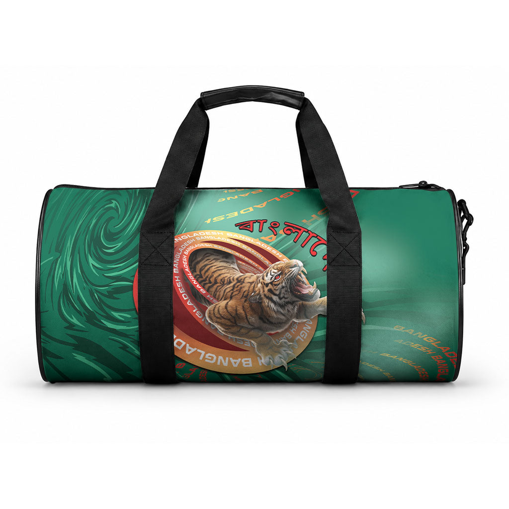 Bangladesh Duffle Bag Royal Bengal Tiger Spiral Pattern