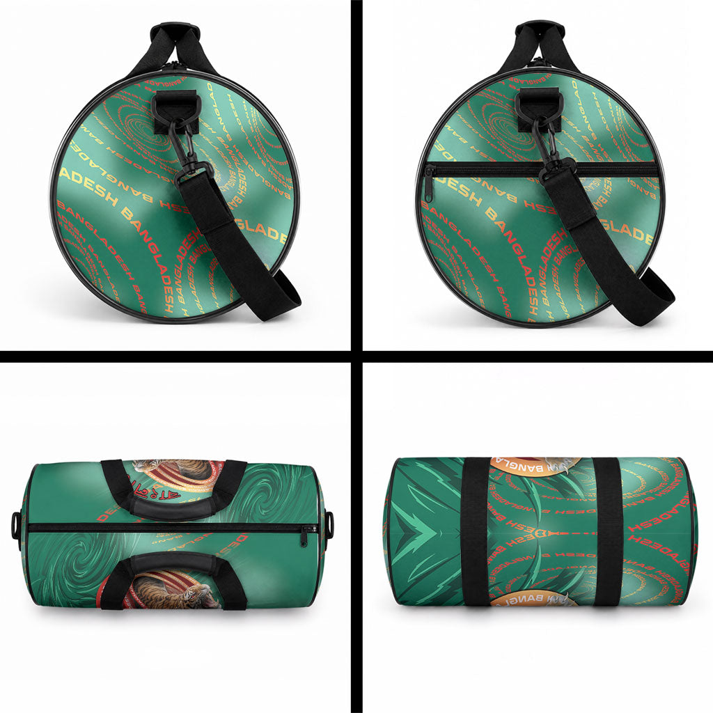 Bangladesh Duffle Bag Royal Bengal Tiger Spiral Pattern