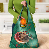 Bangladesh Grocery Bag Royal Bengal Tiger Spiral Pattern