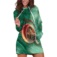 Personalized Bangladesh Hoodie Dress Royal Bengal Tiger Spiral Pattern