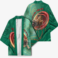 Personalized Bangladesh Kimono Royal Bengal Tiger Spiral Pattern