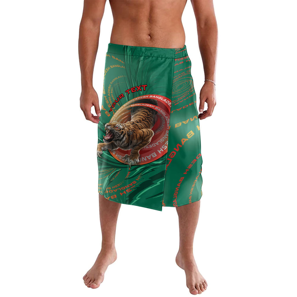Personalized Bangladesh Lavalava Royal Bengal Tiger Spiral Pattern