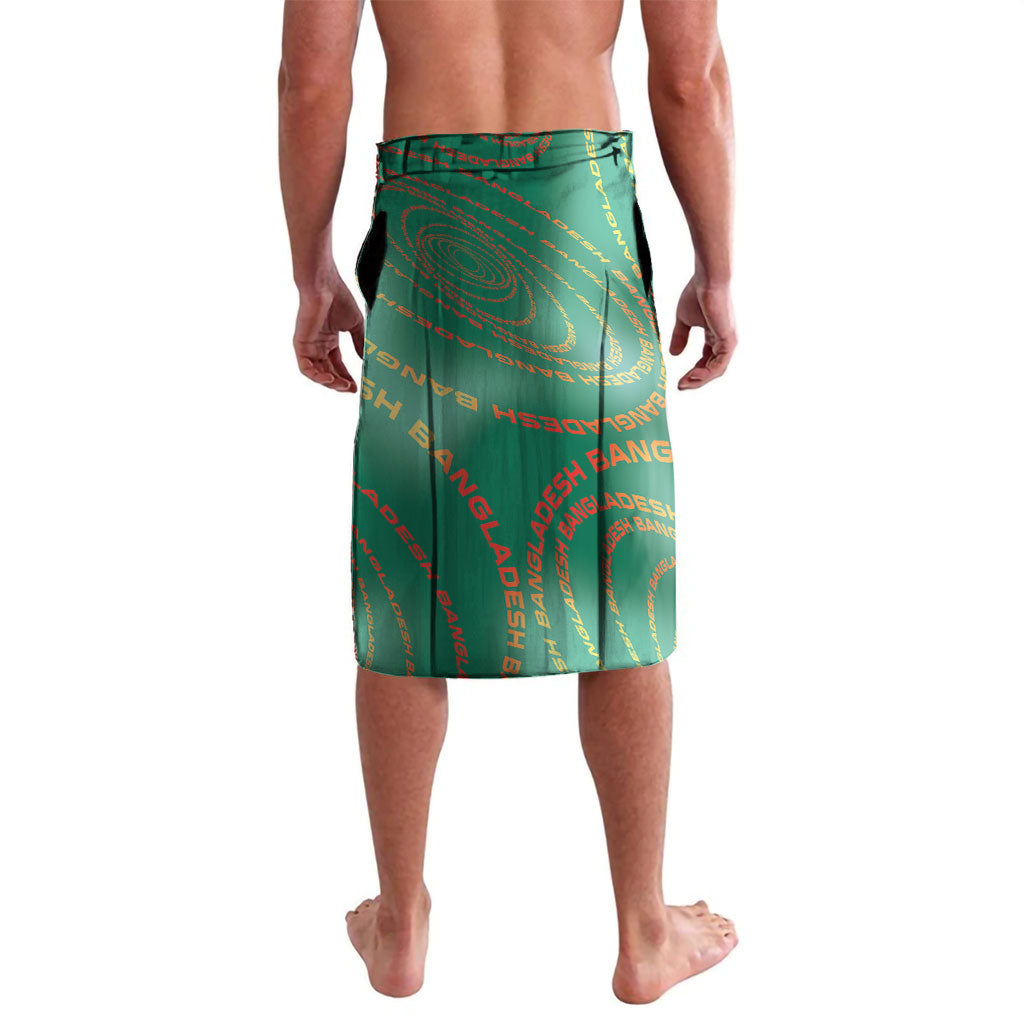 Personalized Bangladesh Lavalava Royal Bengal Tiger Spiral Pattern