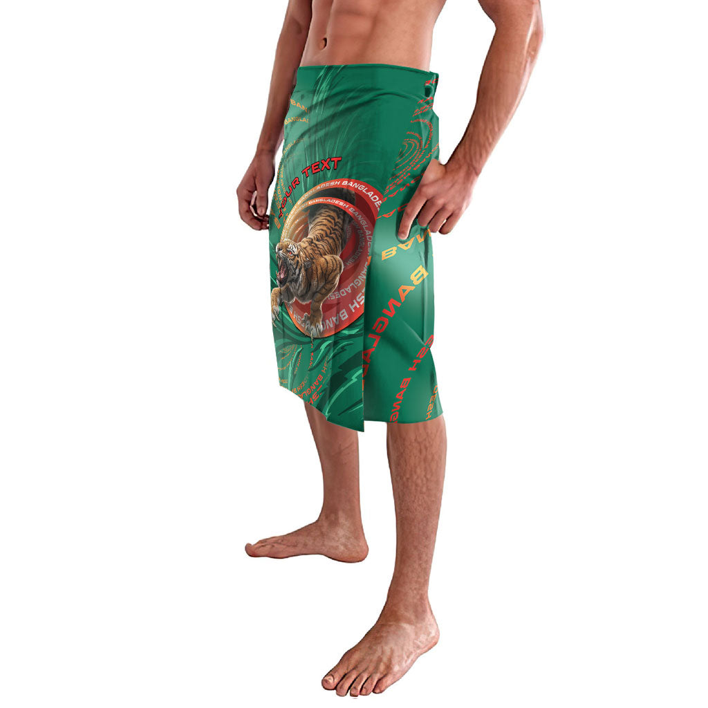 Personalized Bangladesh Lavalava Royal Bengal Tiger Spiral Pattern