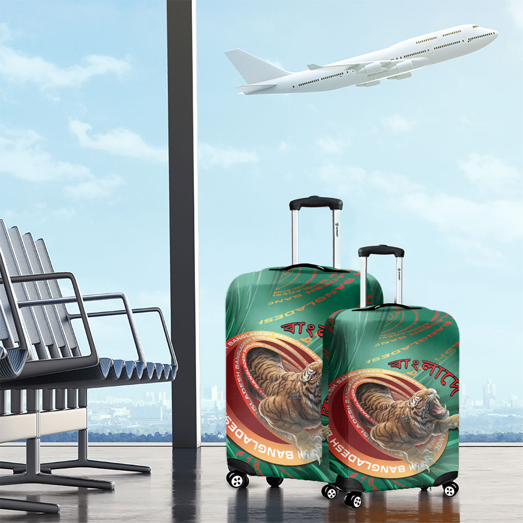 Bangladesh Luggage Cover Royal Bengal Tiger Spiral Pattern