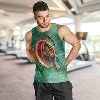 Personalized Bangladesh Men Tank Top Royal Bengal Tiger Spiral Pattern