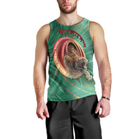 Personalized Bangladesh Men Tank Top Royal Bengal Tiger Spiral Pattern