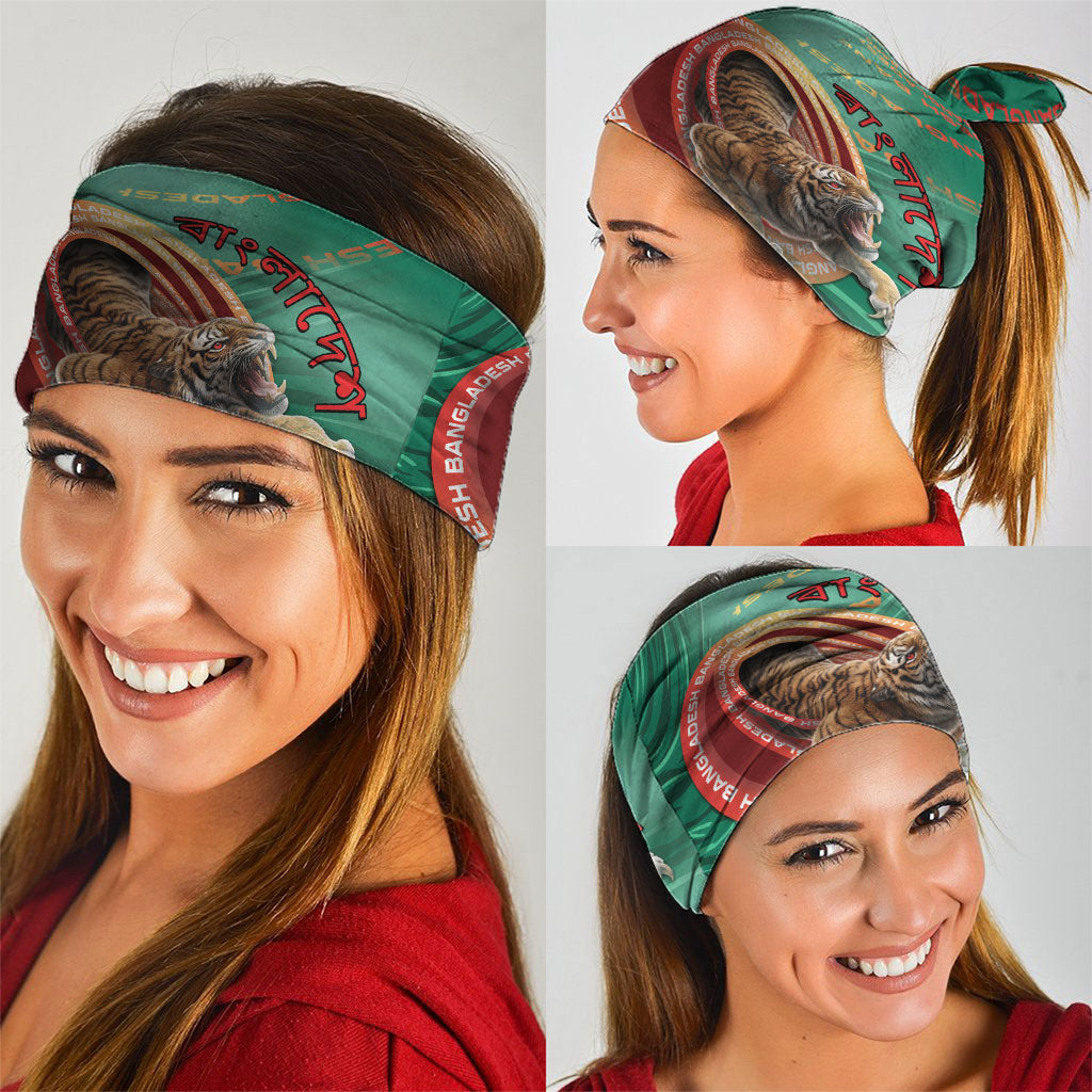 Bangladesh Neck Gaiter Royal Bengal Tiger Spiral Pattern