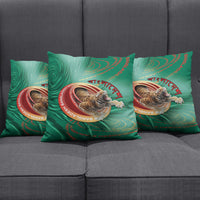 Bangladesh Pillow Cover Royal Bengal Tiger Spiral Pattern